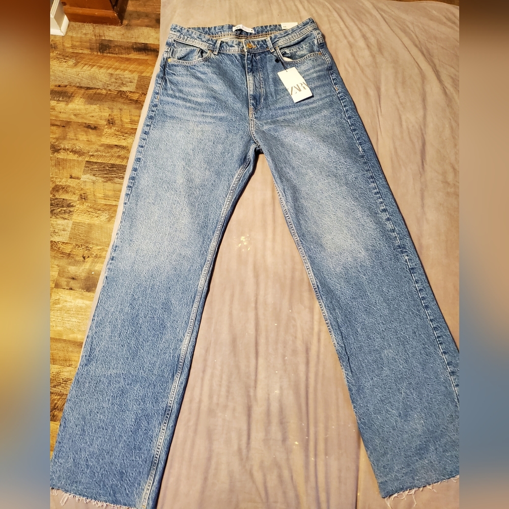 ZARA women's straight fit jeans